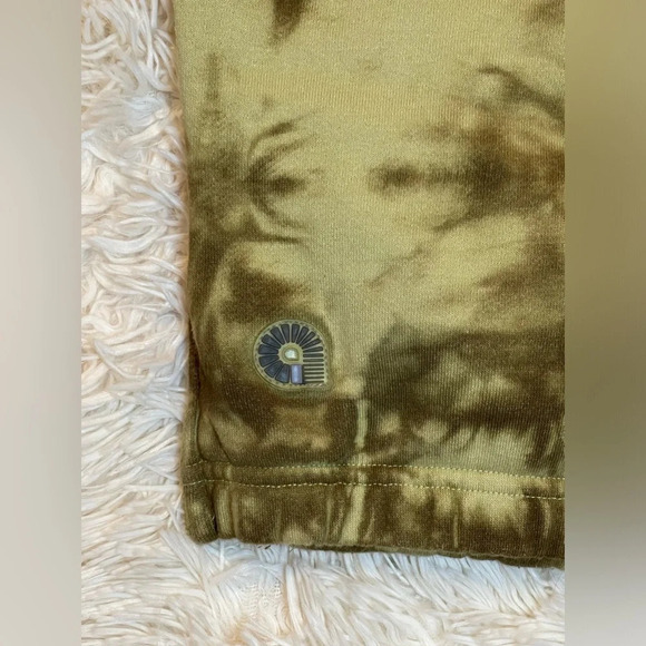 Amademiks tie dye joggers sweatpants drawstrings zip hem pockets khaki size XL - Picture 4 of 11